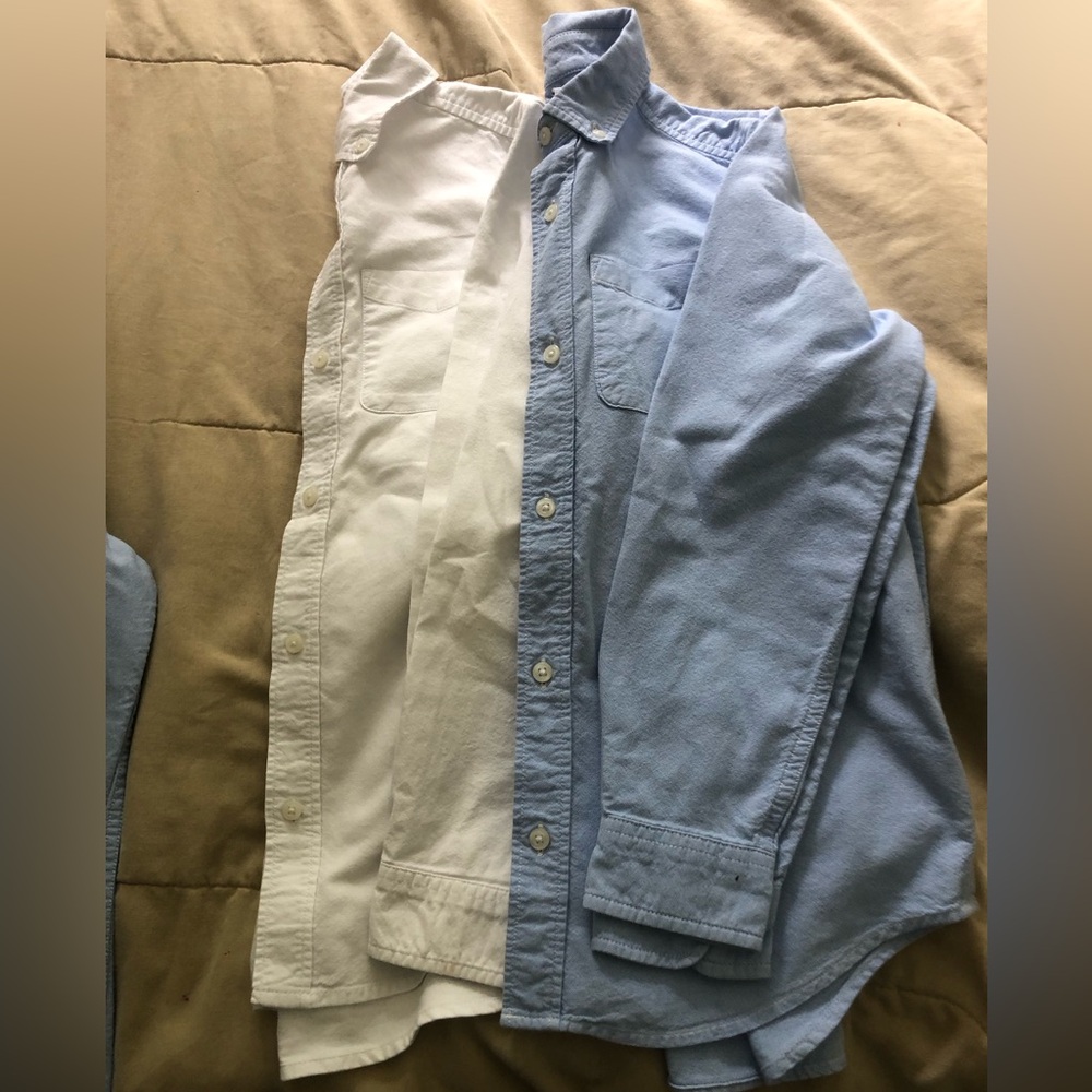 Place Button-Down Shirt Set - Light Blue and White boys Husky